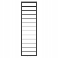 GRZEJNIK ŁAZIENKOWY DELAR 1200x350 CZARNY MAT 275W