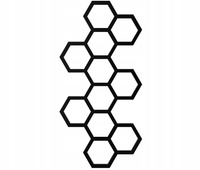 GRZEJNIK ŁAZIENKOWY BEE 145/72 CZARNY POŁYSK 549W
