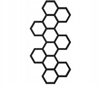 GRZEJNIK ŁAZIENKOWY BEE 145/72 CZERŃ GLAMOUR 549W