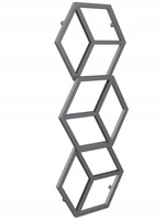 Grzejnik dekoracyjny łazienkowy 124/50 antracyt