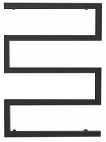 Grzejnik łazienkowy dekoracyjny 75/55 czarny mat