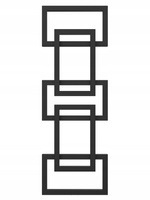 Grzejnik dekoracyjny EMIN 122/39 czarny struktura