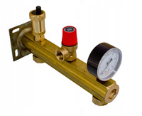 Grupa bezpieczeństwa mosiężna instalacji CWU 6 bar