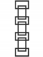 Grzejnik dekoracyjny EMIN 171/39 czarny mat