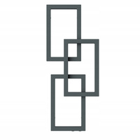 GRZEJNIK ŁAZIENKOWY kAT 870x360 ANTRACYT 270W