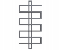 GRZEJNIK ŁAZIENKOWY ALF 100/60 ANTRACYT 525W