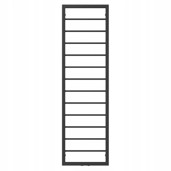 GRZEJNIK ŁAZIENKOWY DELAR 1200x350 CZARNY MAT 275W