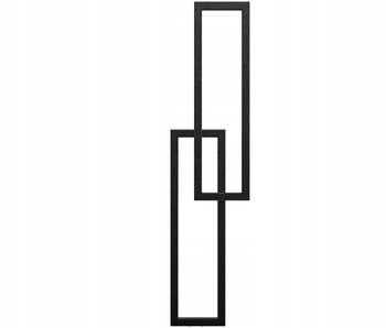 GRZEJNIK ŁAZIENKOWY ELZA 123/30 CZERŃ GLAMOUR 274W