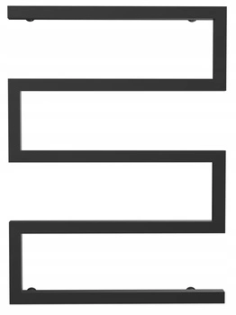 Grzejnik łazienkowy dekoracyjny 75/55 czarny mat