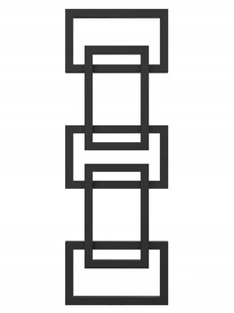 Grzejnik dekoracyjny EMIN 122/39 czarny struktura